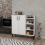 Hanah Home Armario multiusos Leskar - Blanco